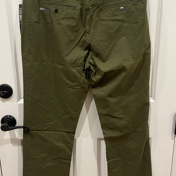 BNWT Hurley Nike Dri Fit Chinos Olive Green size 34 $70 - Picture 6 of 9